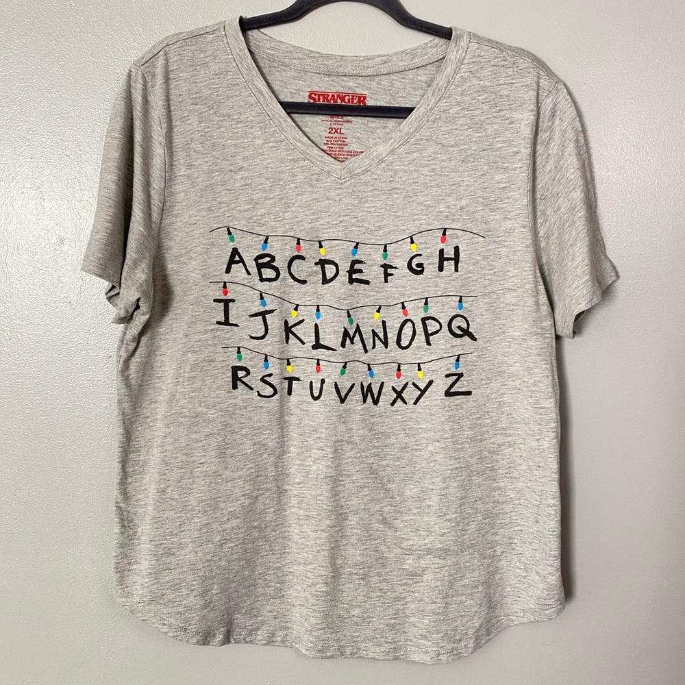 Stranger Things Alphabet Tee